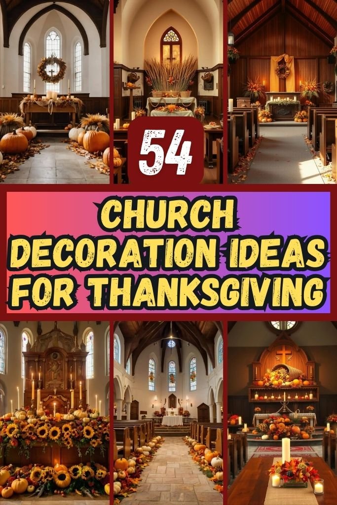 54 Simple Church Decoration Ideas For Thanksgiving