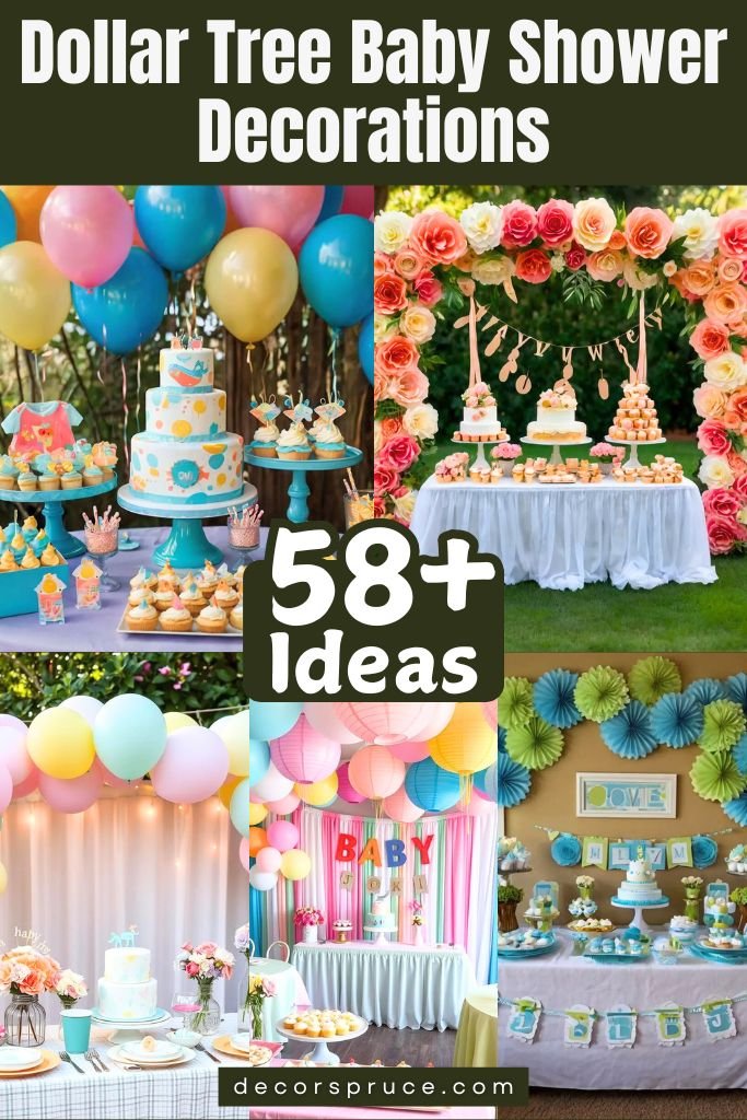 58+ Dollar Tree Baby Shower Decorations