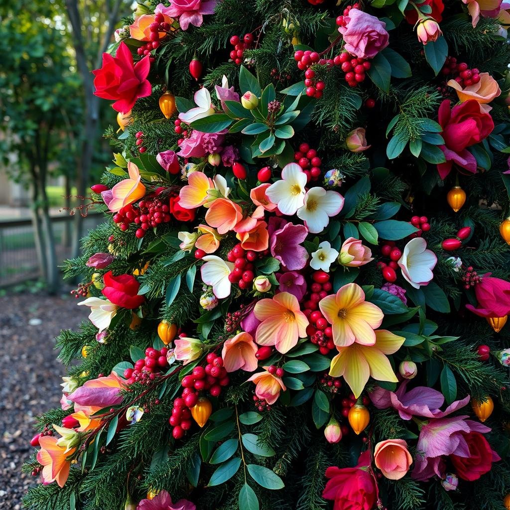 Botanical christmas tree