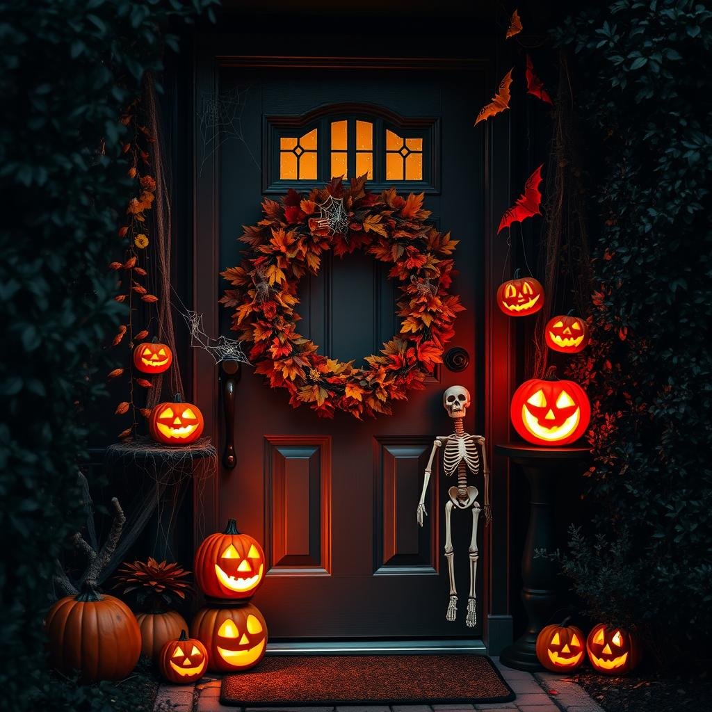 Halloween decoration ideas for front door