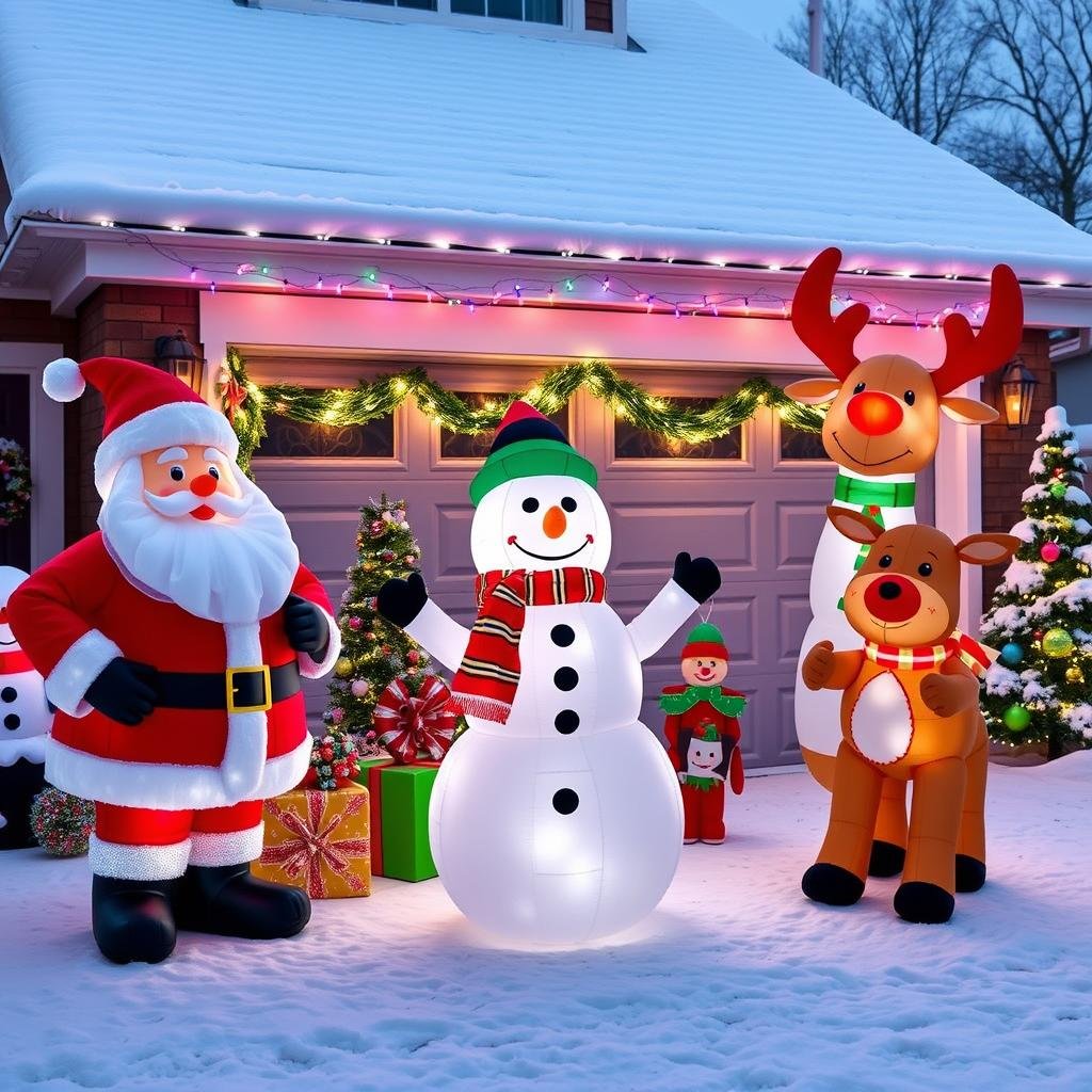 Outdoor Christmas Characters and Inflatables