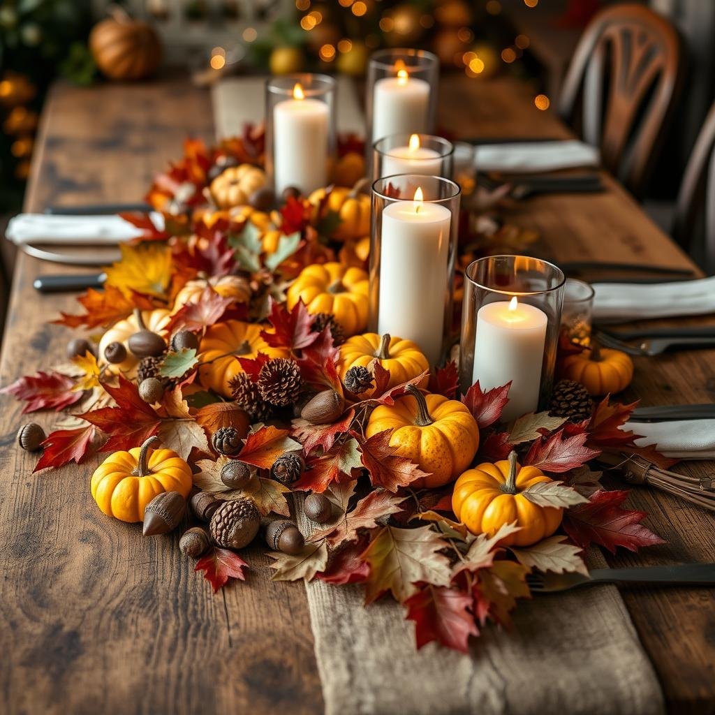 autumn nature table settings