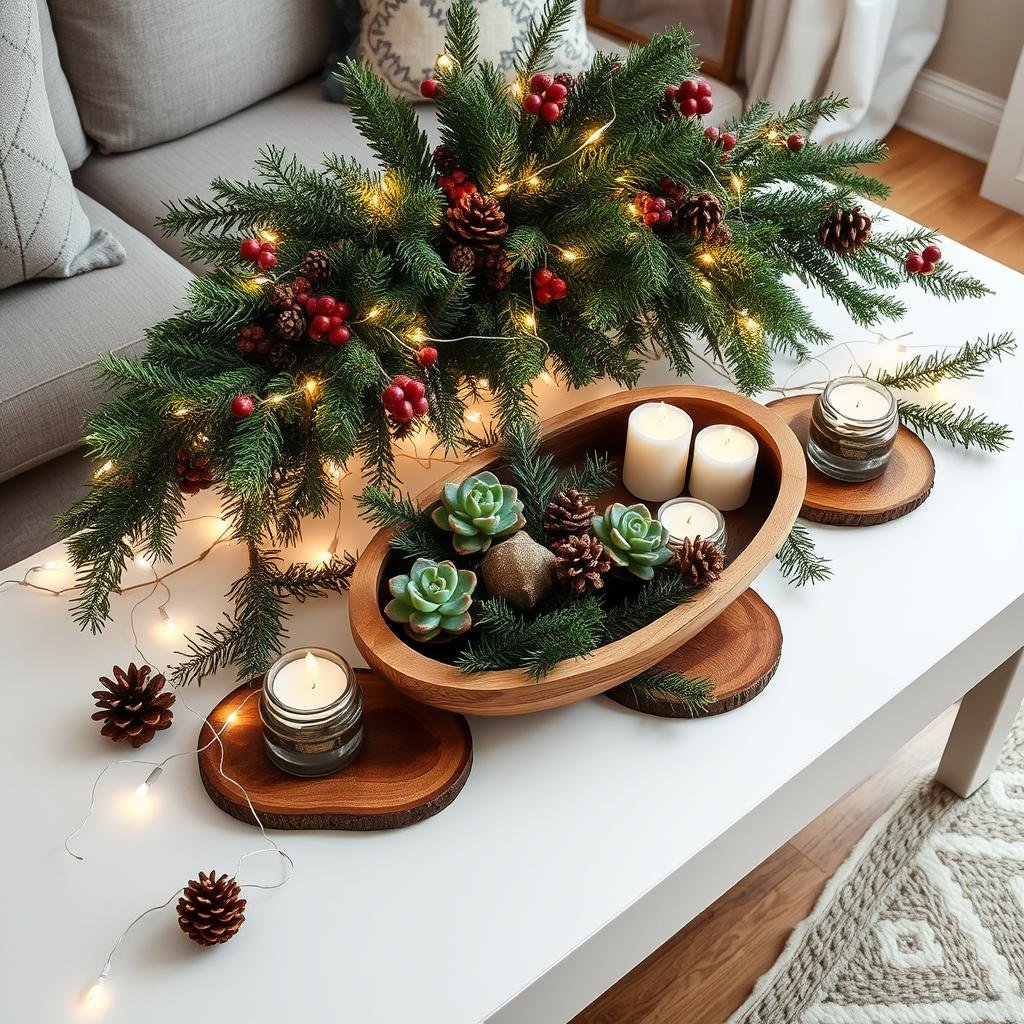 bring the outdoors in christmas decor