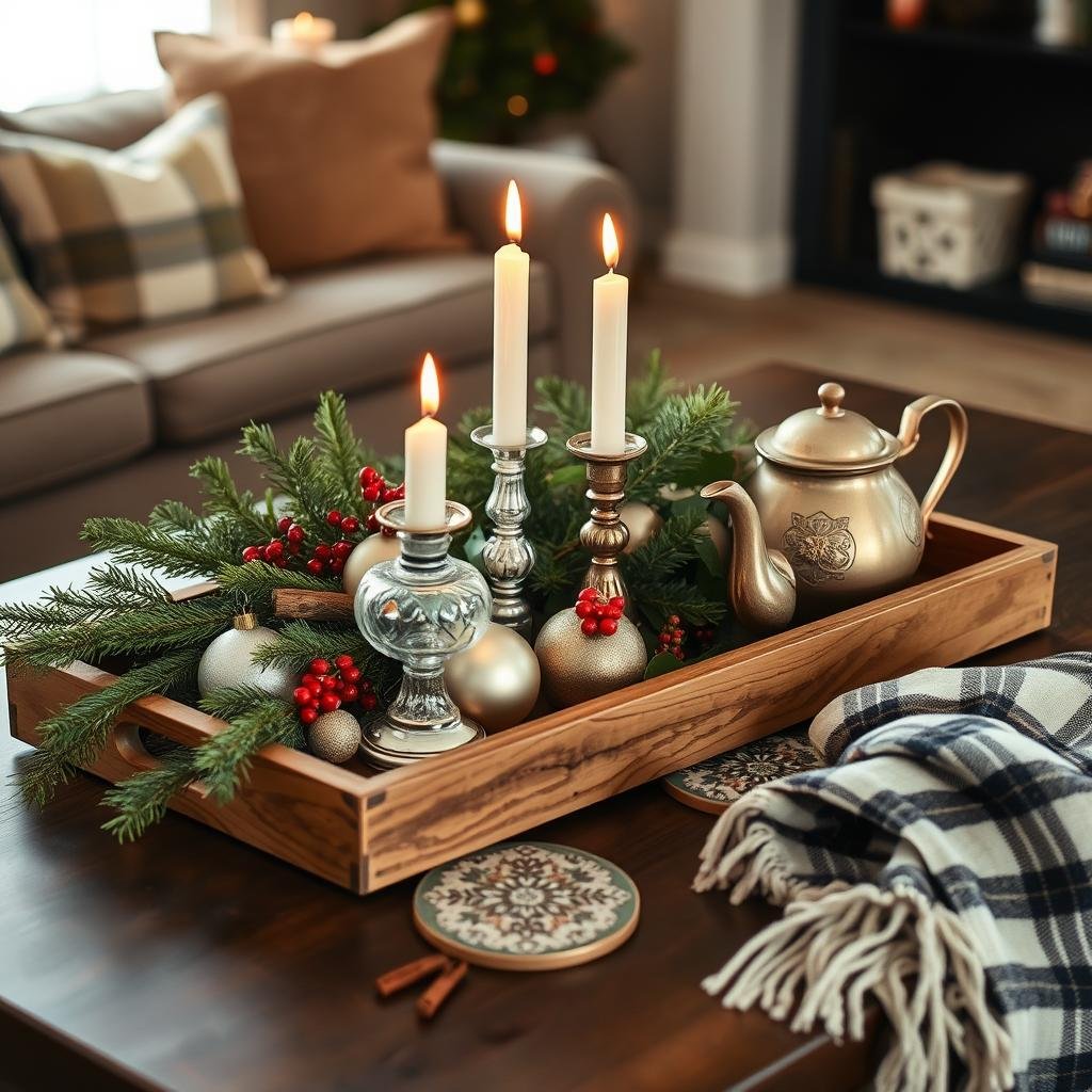 christmas coffee table decor ideas