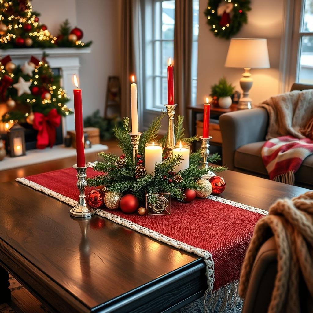 christmas coffee table decor ideas