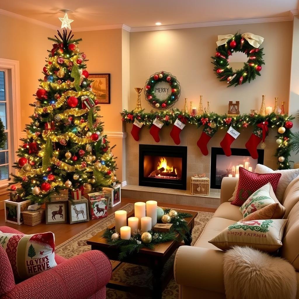 christmas decor ideas for living room