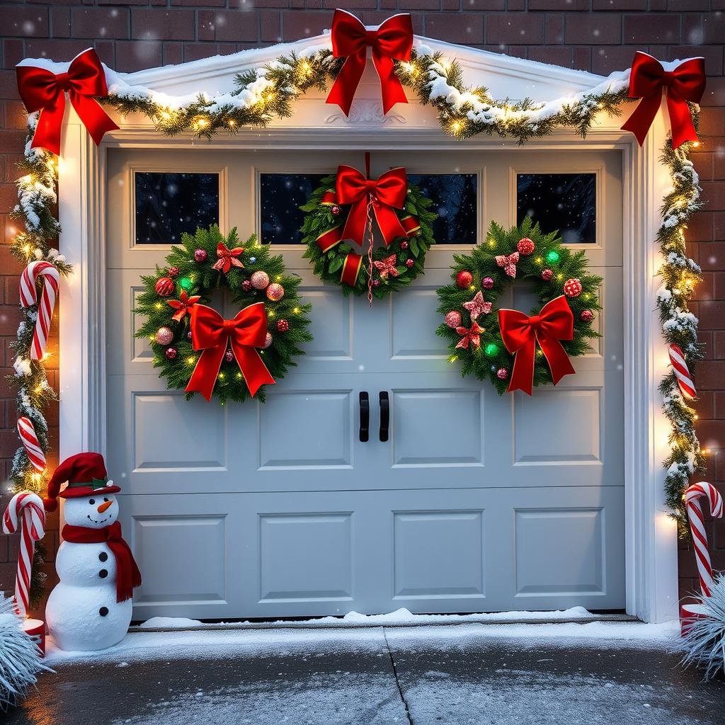 christmas garage door ideas