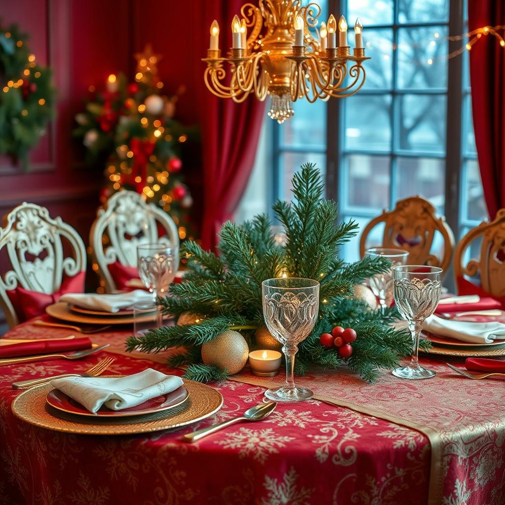 christmas table setting ideas