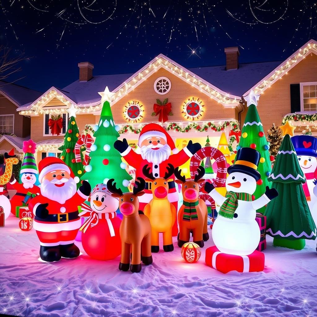 christmas yard inflatables