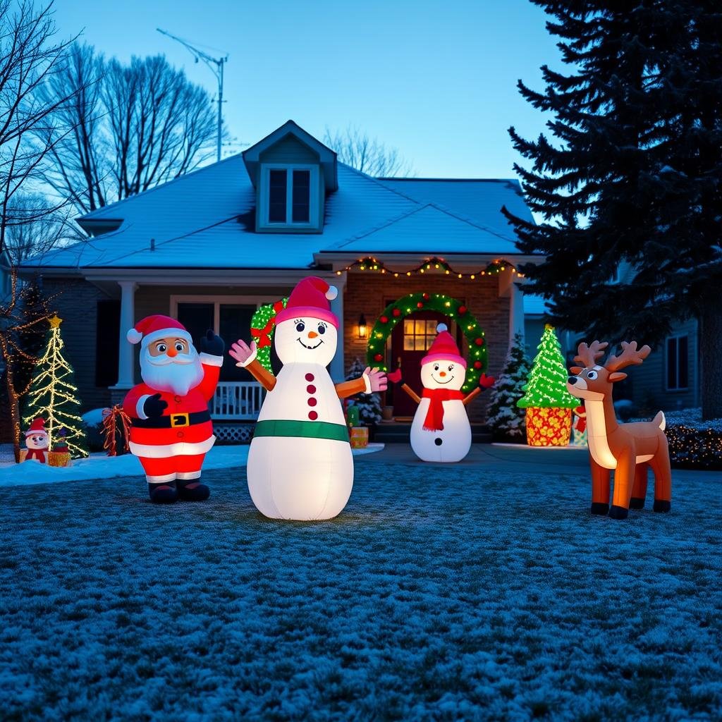 christmas yard inflatables