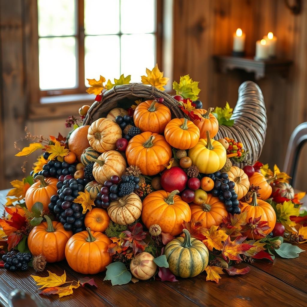 cornucopia centerpieces