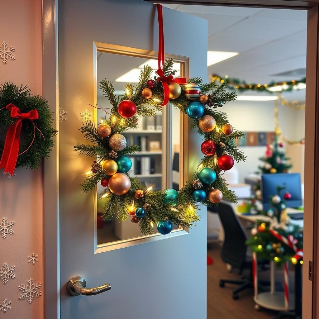 creative office christmas displays