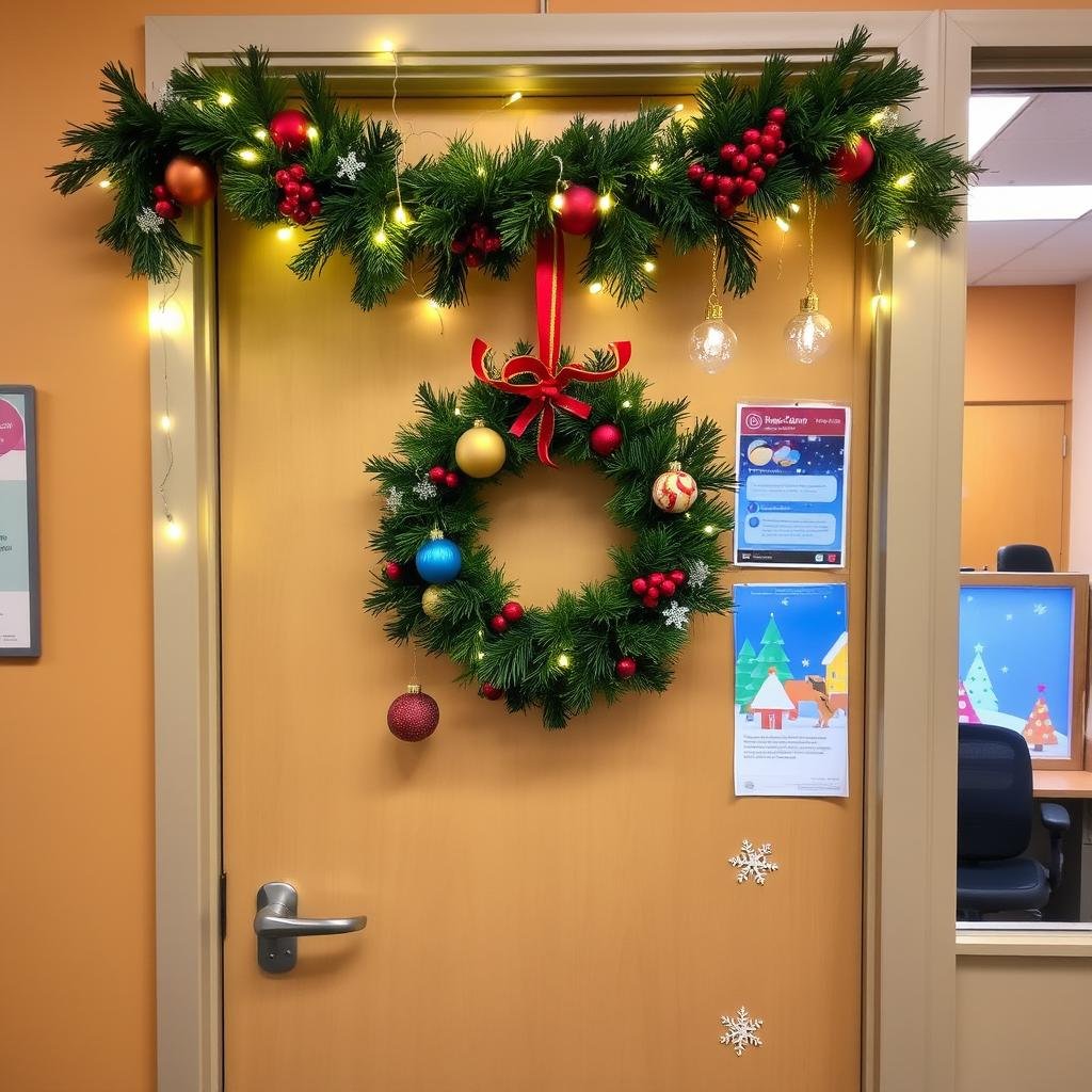 creative office christmas displays