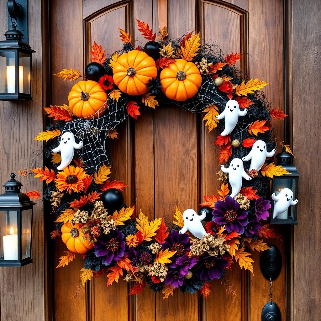 diy halloween door wreaths