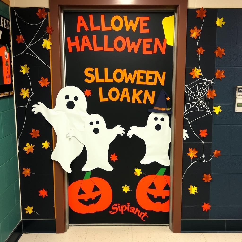 diy halloween school door