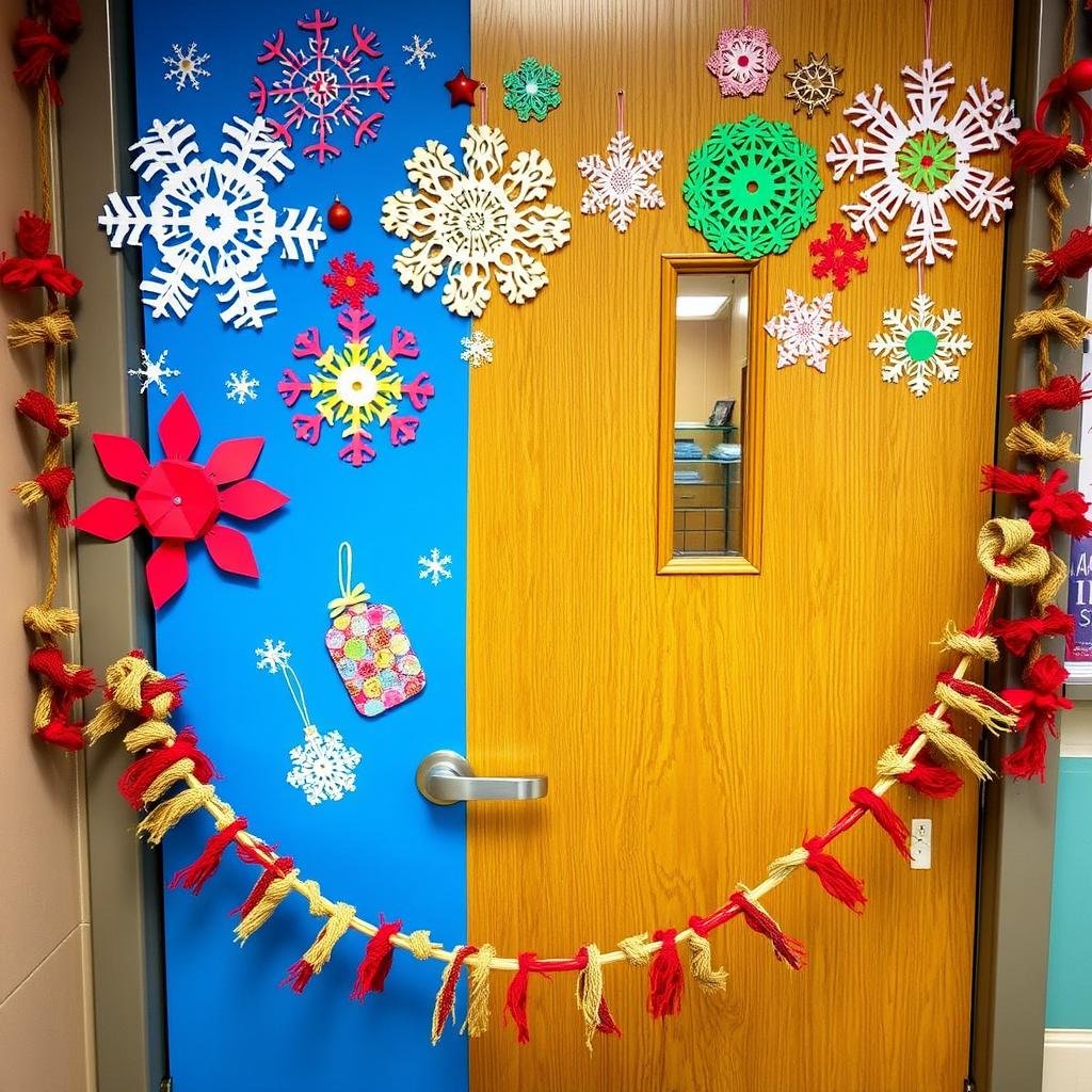 easy and budget-friendly christmas door ideas