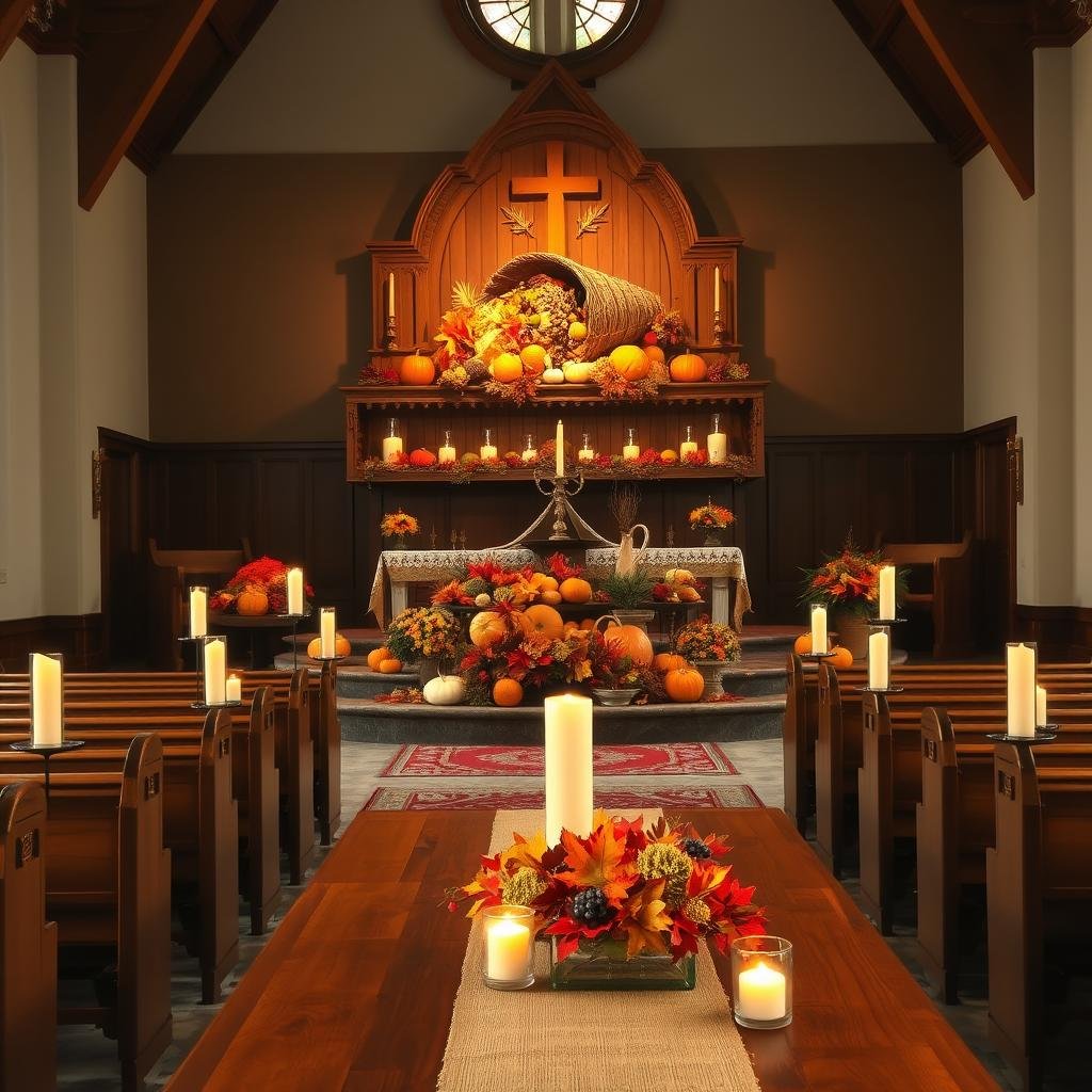 easy church thanksgiving decorations