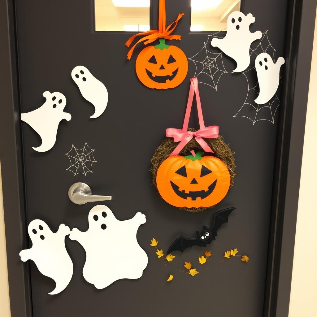 easy halloween office door hacks