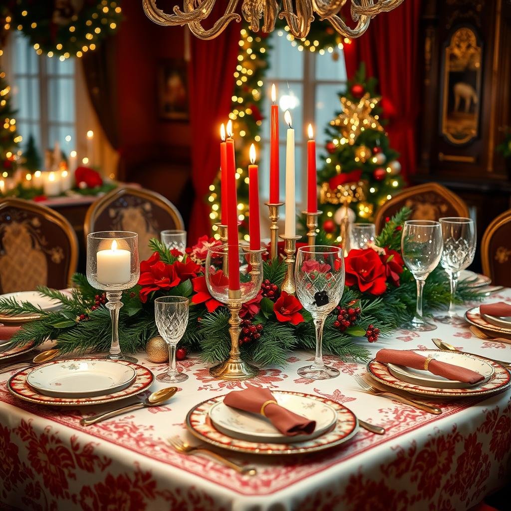 elegant christmas table setting ideas