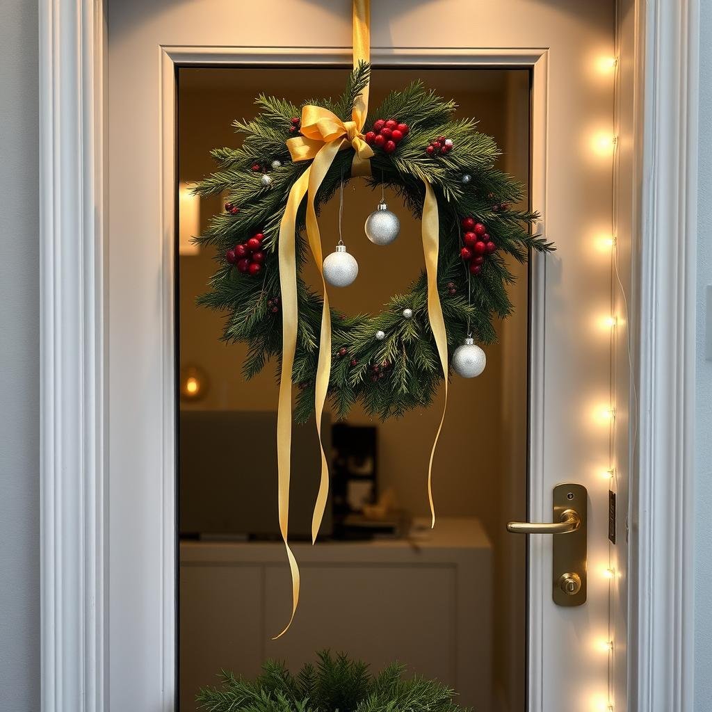 elegant office door christmas decorations