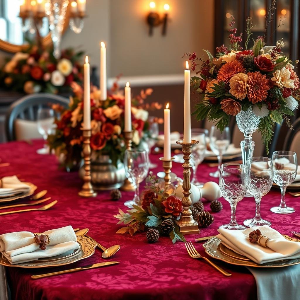 elegant thanksgiving table decor