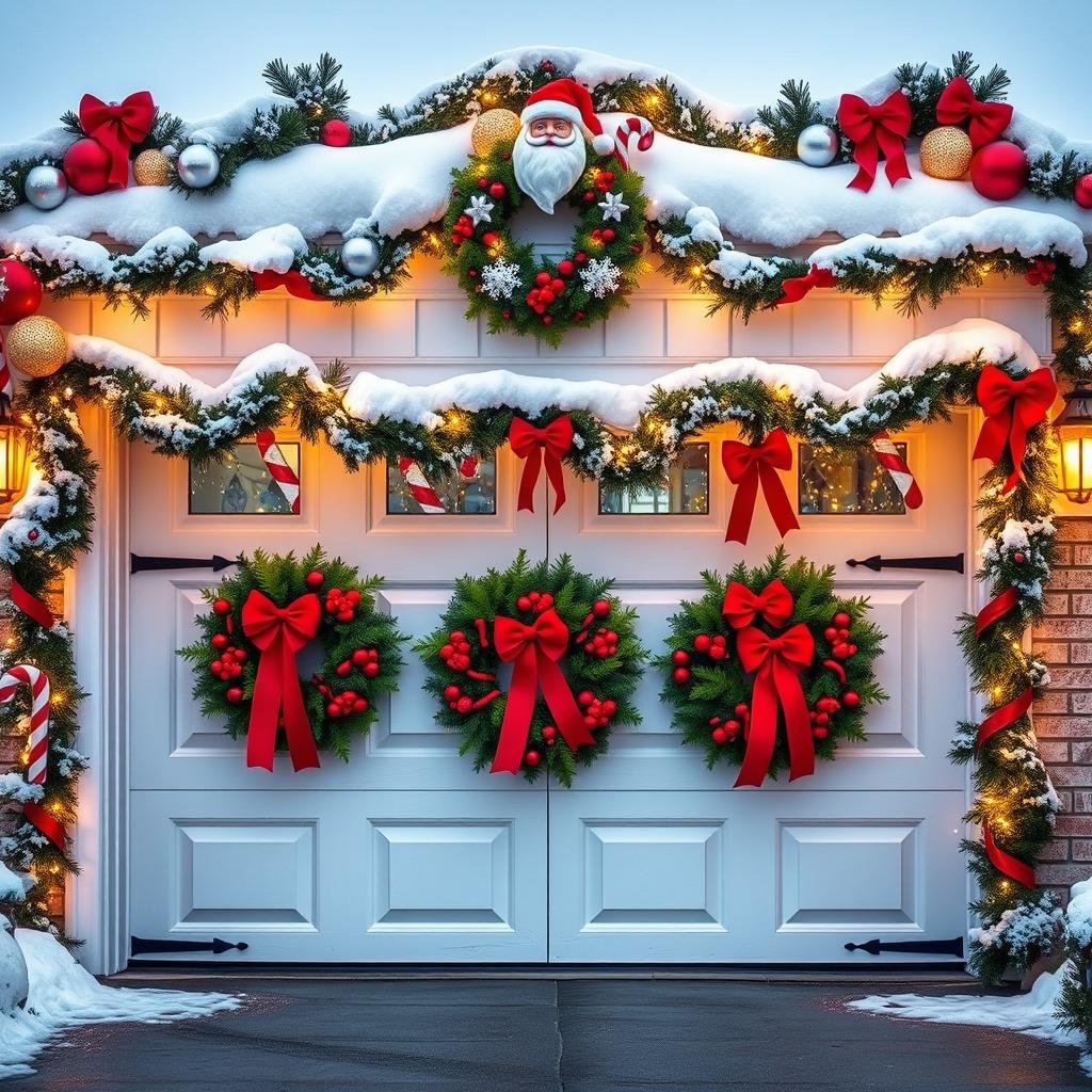 festive garage door designs