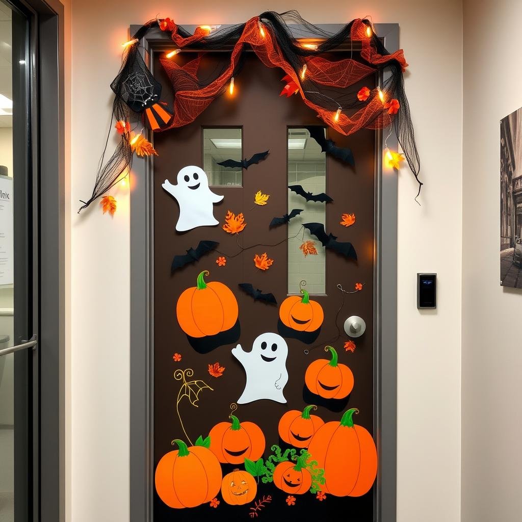 festive office door makeovers