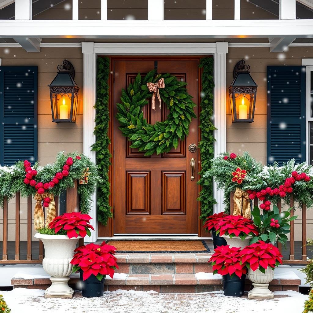 front door christmas decor