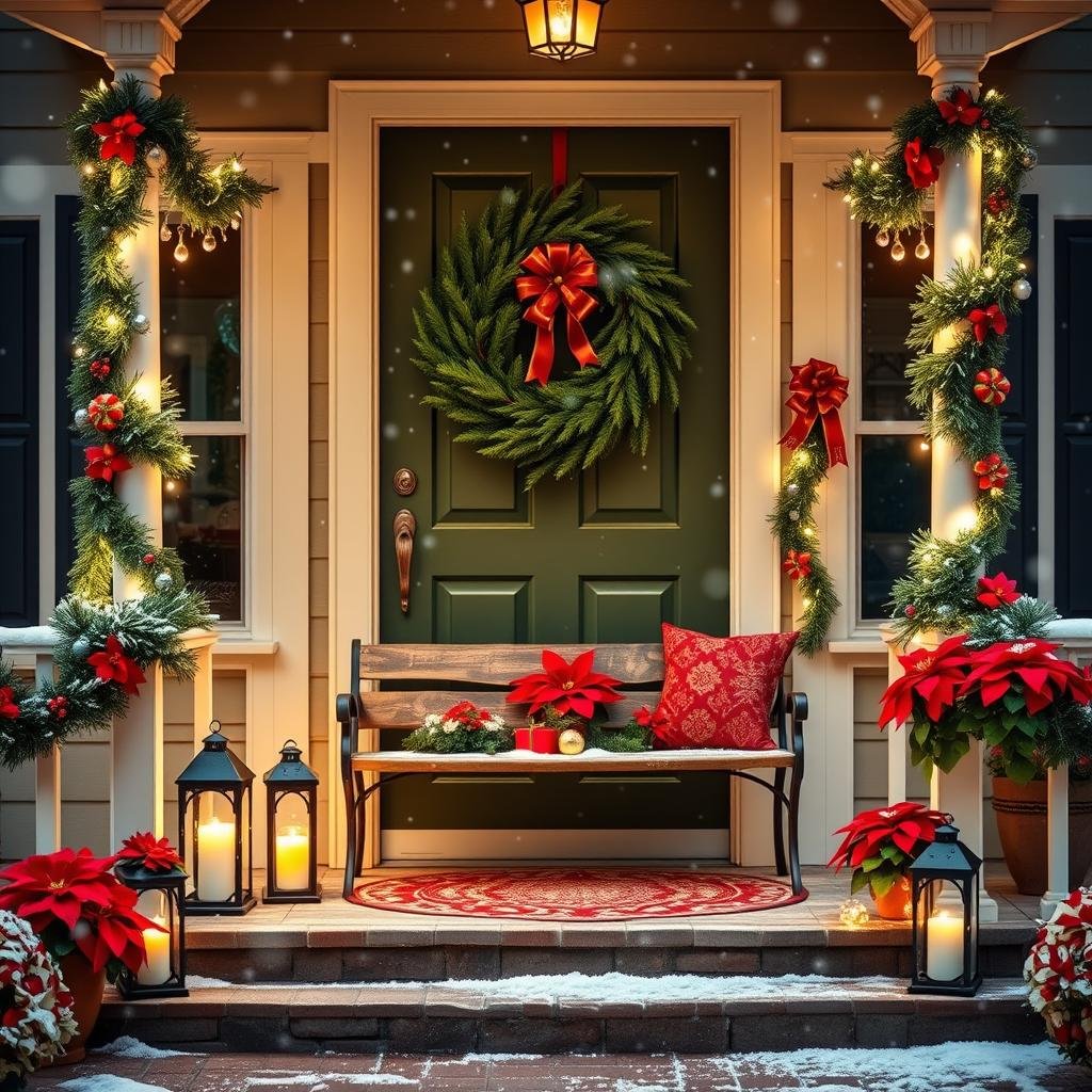 front porch christmas decorating ideas