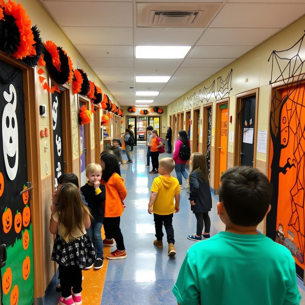 halloween door decorating contest