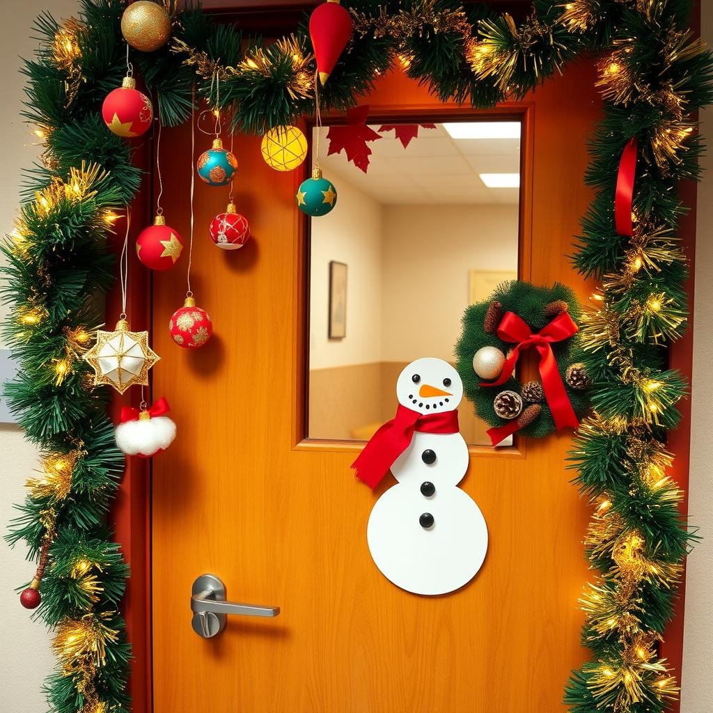 inexpensive door decorating