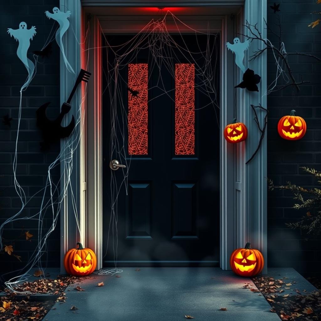 scary school door themes