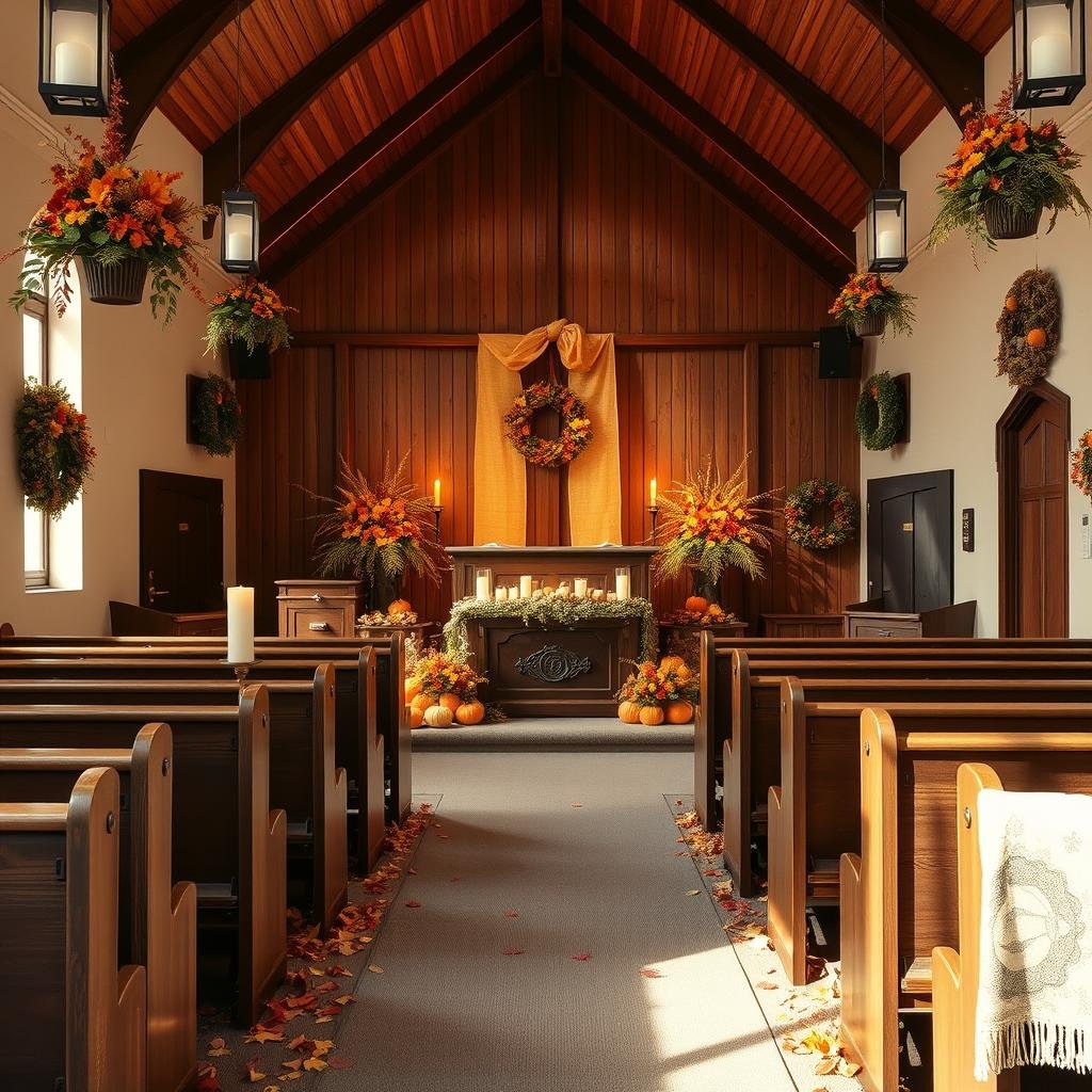 simple church decoration ideas for thanksgiving