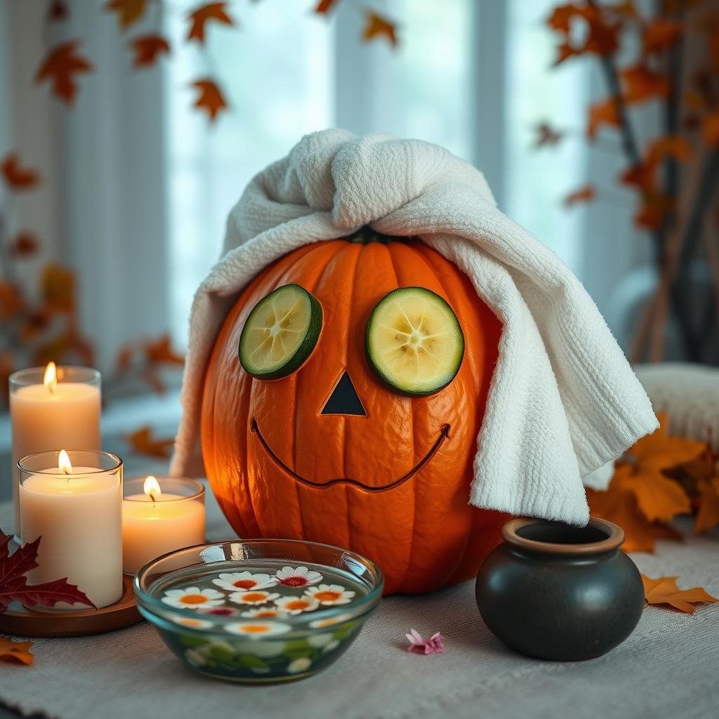 spa pumpkin painting