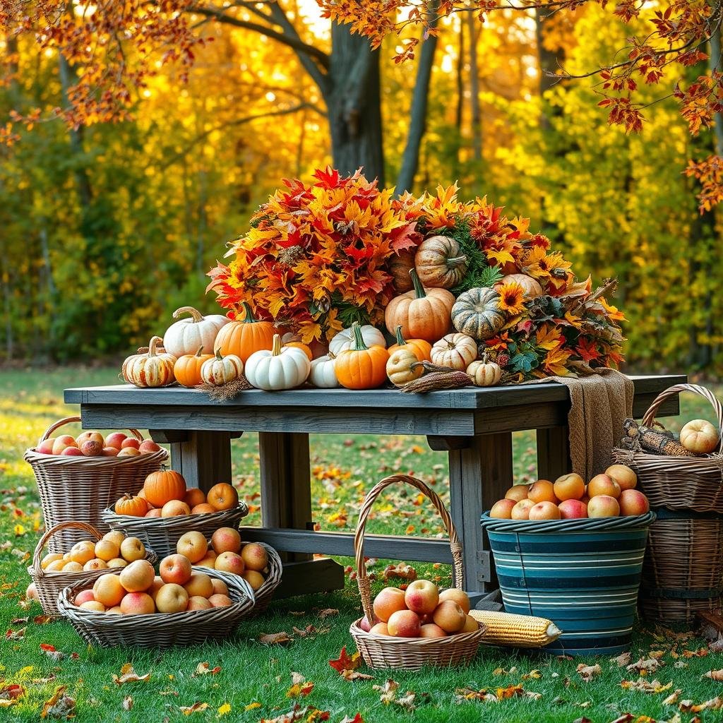 thankful harvest displays