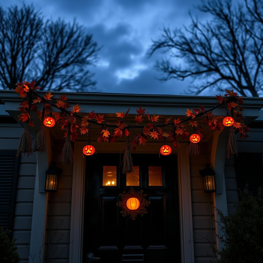 witch's broomstick garland