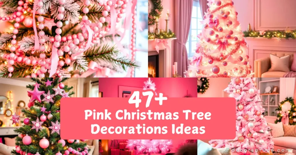 47+ Pink Christmas Tree Decorations Ideas