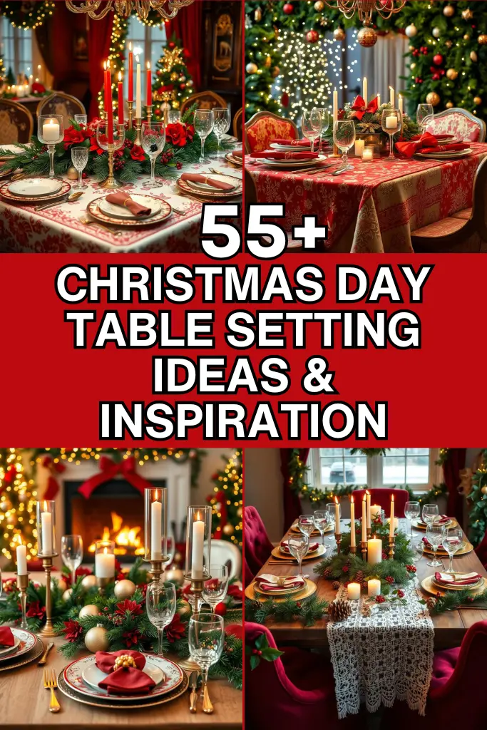 55+ Festive Christmas Day Table Setting Ideas & Inspiration