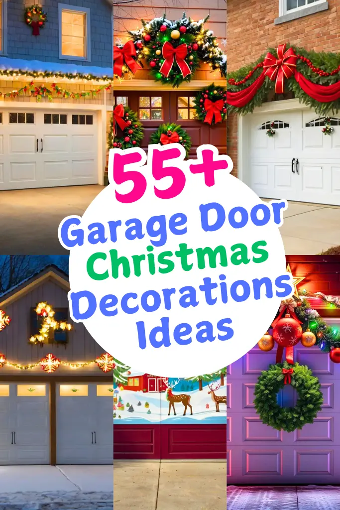 55+ Garage Door Christmas Decorations Ideas