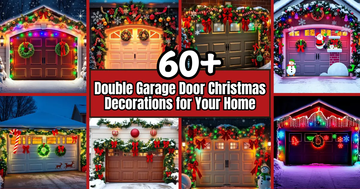 Double Garage Door Christmas Decorations