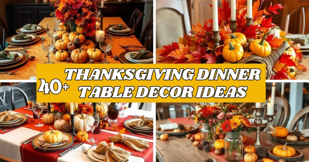 Thanksgiving Dinner Table Decor Ideas