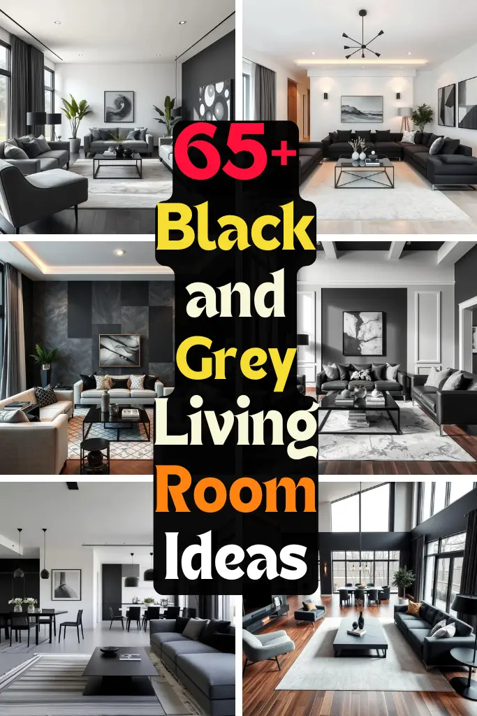 65+ Black and Grey Living Room Ideas Stylish Designs