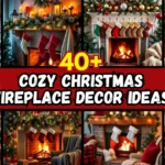 Cozy Christmas Fireplace Decor Ideas