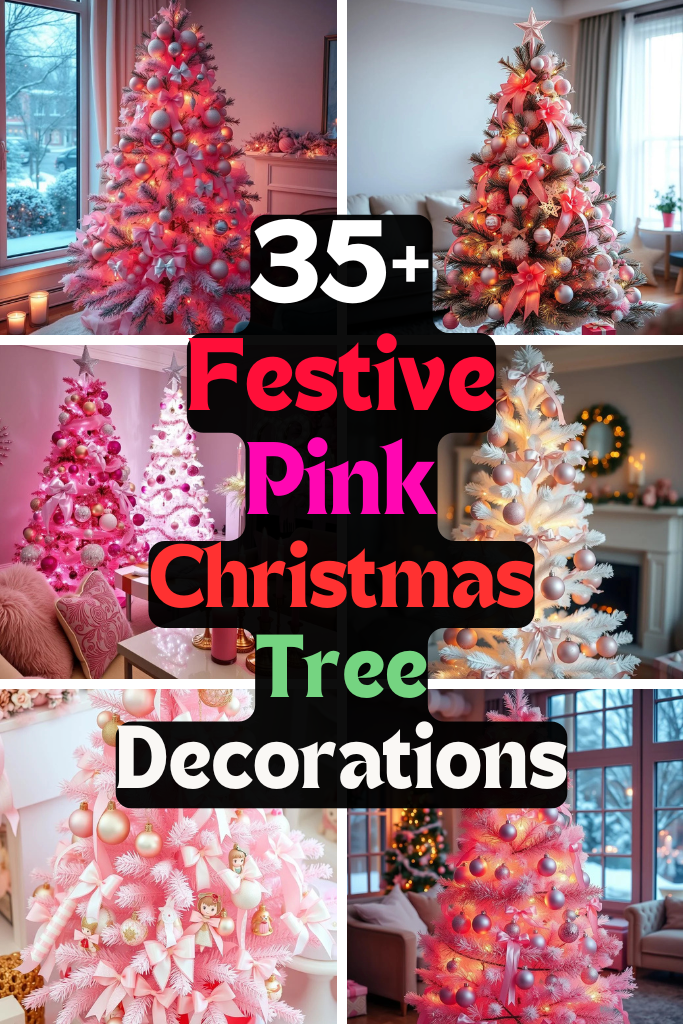 Festive Pink Christmas Tree Decorations for Your Home